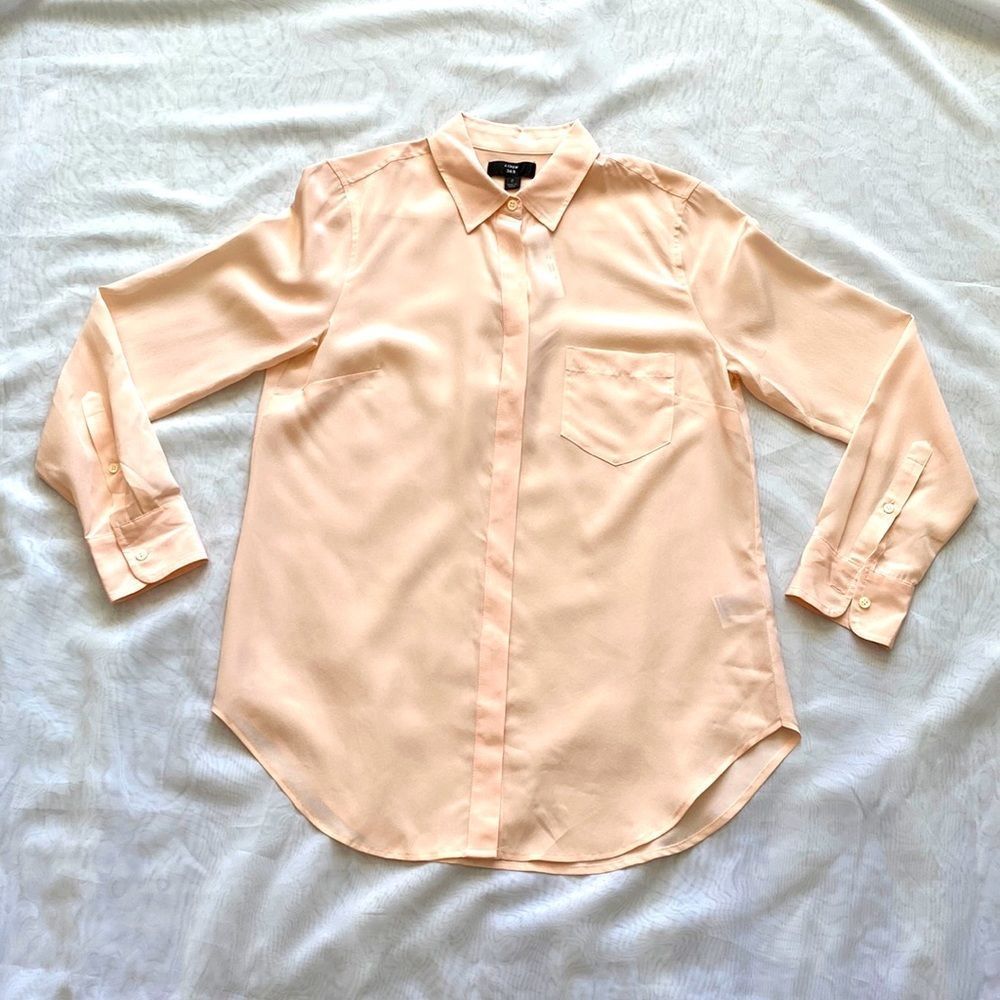 J Crew 365 Silk Blouse